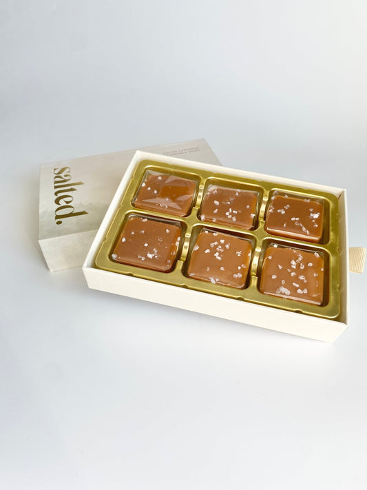 Classic Sea Salt - 6 Piece Ribbon Pull Box - Shop Salted