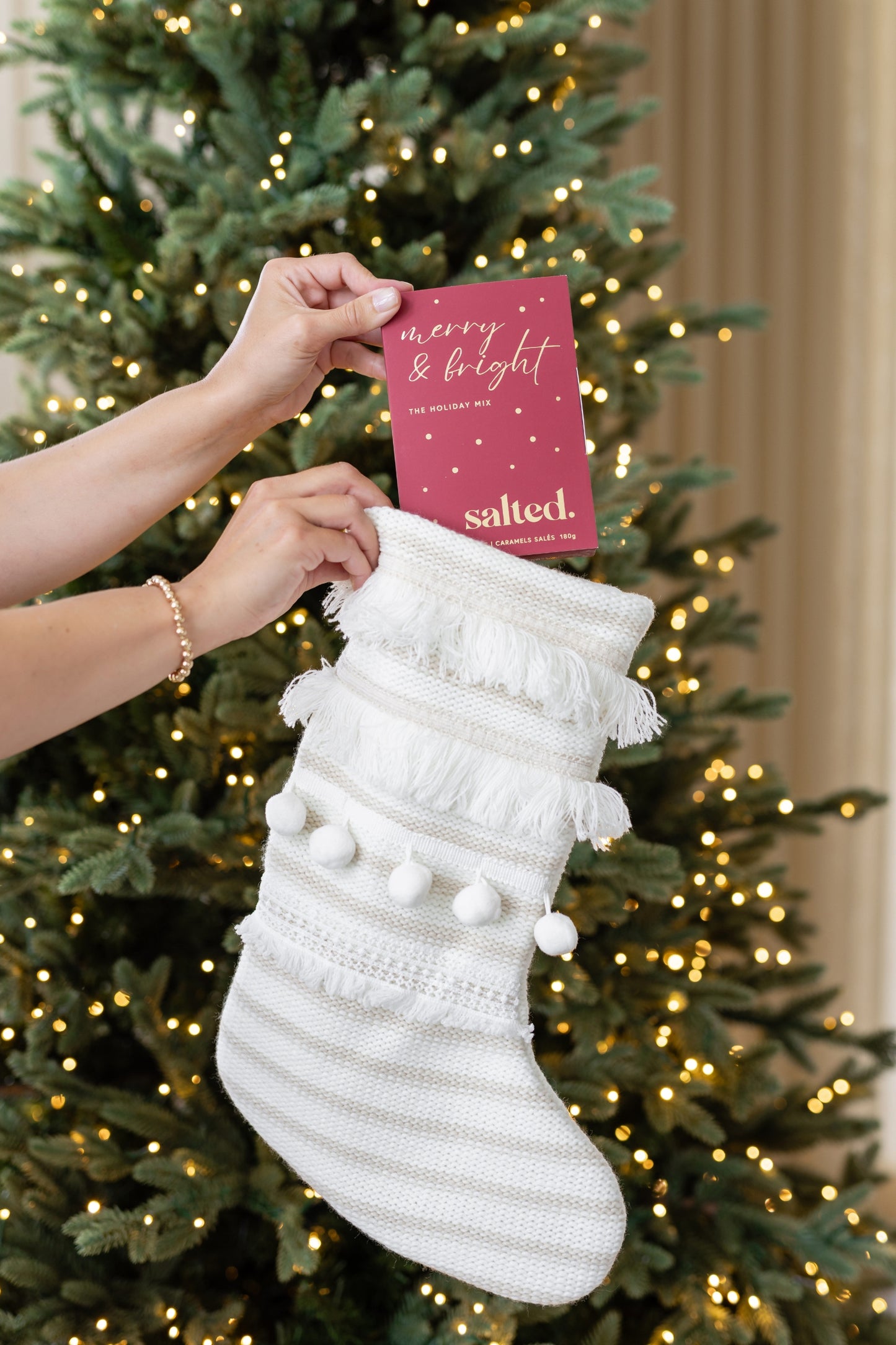 The Merry & Bright Holiday Mix - 6 piece cranberry window box