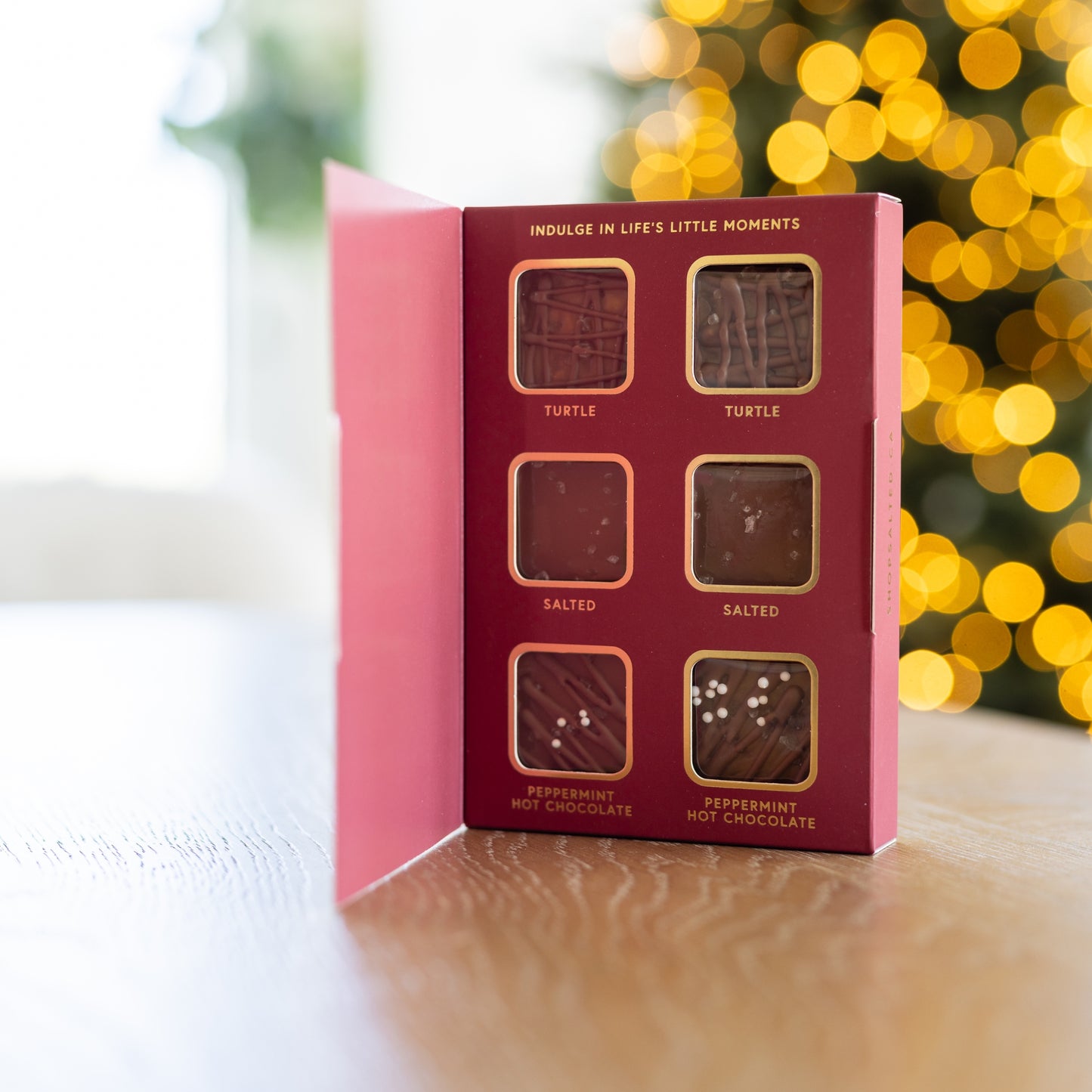 The Merry & Bright Holiday Mix - 6 piece cranberry window box
