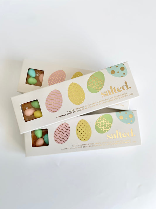 Easter Egg Salted Caramel - 4 piece box - Shop Salted