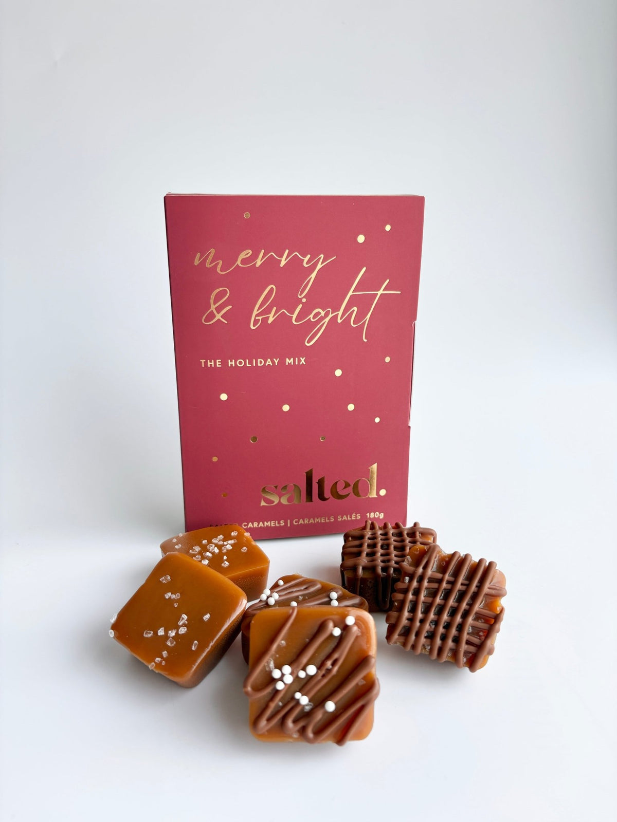 The Merry & Bright Holiday Mix - 6 piece cranberry window box - Shop Salted